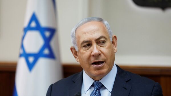 Israeli Prime Minister Benjamin Netanyahu attends the weekly cabinet meeting in Jerusalem September 10, 2017 - Sputnik International