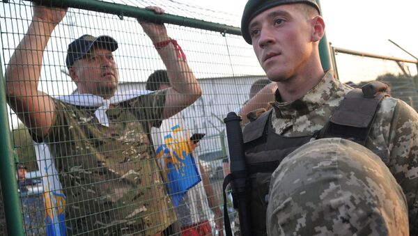 The Shehyni checkpoint on the Ukrainian-Polish border, where Mikheil Saakashvili, Georgia's ex-president and former governor of the Odessa region, intends to cross into Ukraine - Sputnik International