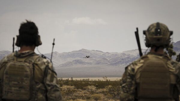 US Soldiers at Nellis Air Force Base, Nevada - Sputnik International