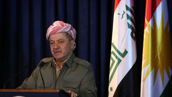 Iraqi Kurdish President Masoud Barzani - Sputnik International
