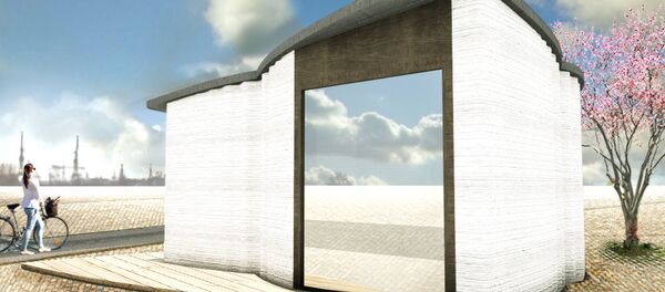 Europe’s first 3D printed building Europe’s first 3D printed building - Sputnik International