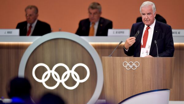 International Olympic Committee (IOC) and World Anti Doping Agency (WADA) Sir Craig Reedie member delivers his report on doping during the 131st IOC session in Lima - Sputnik International