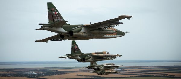 Flight training of Sukhoi SU-25 crews in Primorsko-Akhtarsk Flight training of Sukhoi SU-25 crews in Primorsko-Akhtarsk - Sputnik International