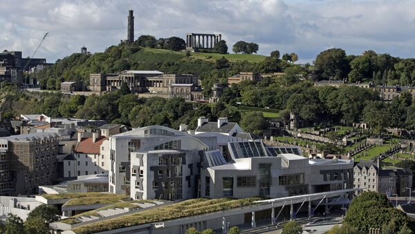 The Scottish Parliament building is pictured in the Holyrood area of Edinburgh, on September 30, 2008 - Sputnik International