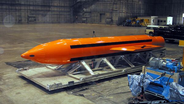 A Massive Ordnance Air Blast- or more commonly known as the Mother of All Bombs -(MOAB) weapon - Sputnik International
