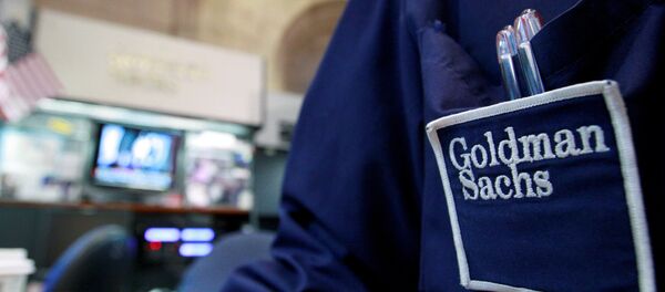 A trader works at the Goldman Sachs stall on the floor of the New York Stock Exchange, New York, U.S. (File) A trader works at the Goldman Sachs stall on the floor of the New York Stock Exchange, New York, U.S. (File) - Sputnik International