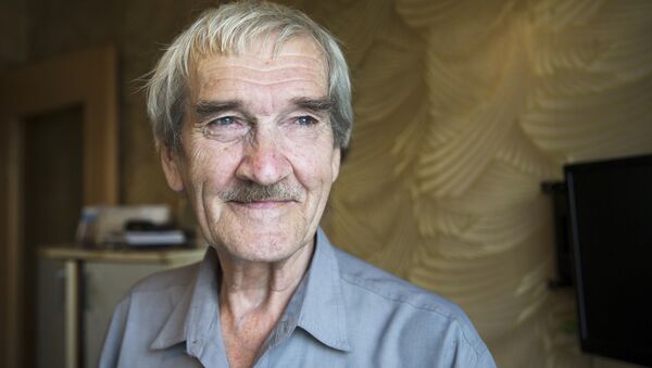 In this Thursday, Aug. 27, 2015 photo former Soviet missile defense forces officer Stanislav Petrov poses for a photo at his home in Fryazino, Moscow region, Russia, Thursday, Aug. 27, 2015. - Sputnik International
