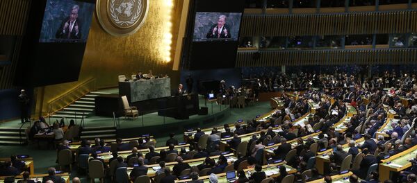 United Nations Secretary General Antonio Guterres addresses the 72nd United Nations General Assembly at U.N. headquarters in New York, U.S., September 19, 2017 - Sputnik International