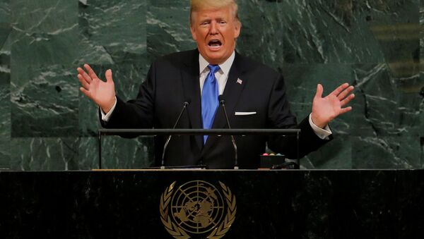 U.S. President Donald Trump addresses the 72nd United Nations General Assembly at U.N. headquarters in New York, U.S., September 19, 2017 - Sputnik International