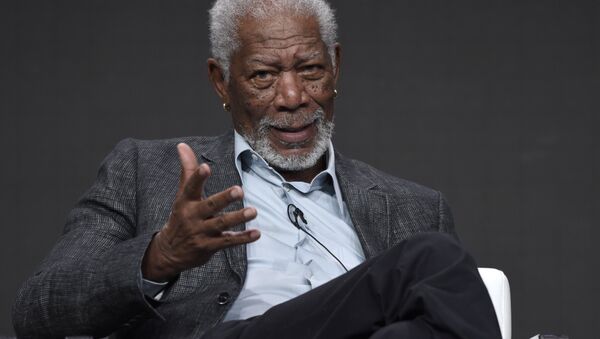 Morgan Freeman participates in The Story of Us With Morgan Freeman panel during the National Geographic Television Critics Association Summer Press Tour at the Beverly Hilton in Beverly Hills, Calif - Sputnik International