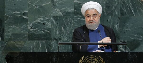 Iranian President Hassan Rouhani concludes his address at the 72nd United Nations General Assembly at U.N. headquarters in New York, U.S Iranian President Hassan Rouhani concludes his address at the 72nd United Nations General Assembly at U.N. headquarters in New York, U.S - Sputnik International