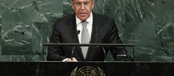 Russian Foreign Minister Sergey Lavrov addresses the United Nations General Assembly on Thursday, Sept. 21, 2017, at U.N. headquarters. - Sputnik International