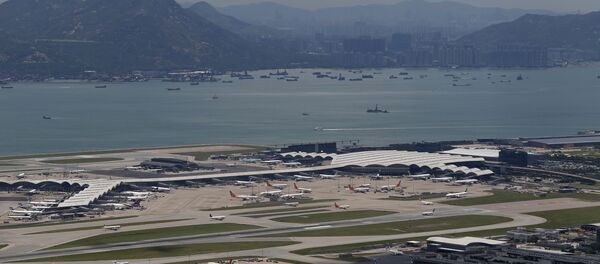 Hong Kong International Airport, also known as Chek Lap Kok Airport, is seen in Lantau Island, Hong Kong Hong Kong International Airport, also known as Chek Lap Kok Airport, is seen in Lantau Island, Hong Kong - Sputnik International