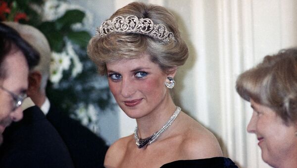 The Princess of Wales is pictured during an evening reception given by the West German President Richard von Weizsacker in honour of the British Royal guests in the Godesberg Redoute in Bonn, Germany on Monday, Nov. 2, 1987. - Sputnik International