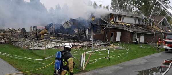 A mosque is seen in aftermath of a blaze, that police are investigating as arson, in the Vivalla area of Orebro, Sweden September 26, 2017 A mosque is seen in aftermath of a blaze, that police are investigating as arson, in the Vivalla area of Orebro, Sweden September 26, 2017 - Sputnik International