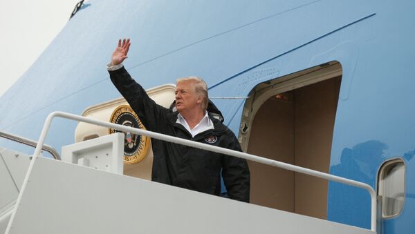 US President Donald Trump departs Washington aboard Air Force One - Sputnik International