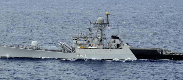 The Indian navy guided-missile corvette INS Kulish (P63) is underway in formation with Carrier Strike Group (CSG) 1 during Exercise Malabar 2012. (File) The Indian navy guided-missile corvette INS Kulish (P63) is underway in formation with Carrier Strike Group (CSG) 1 during Exercise Malabar 2012. (File) - Sputnik International
