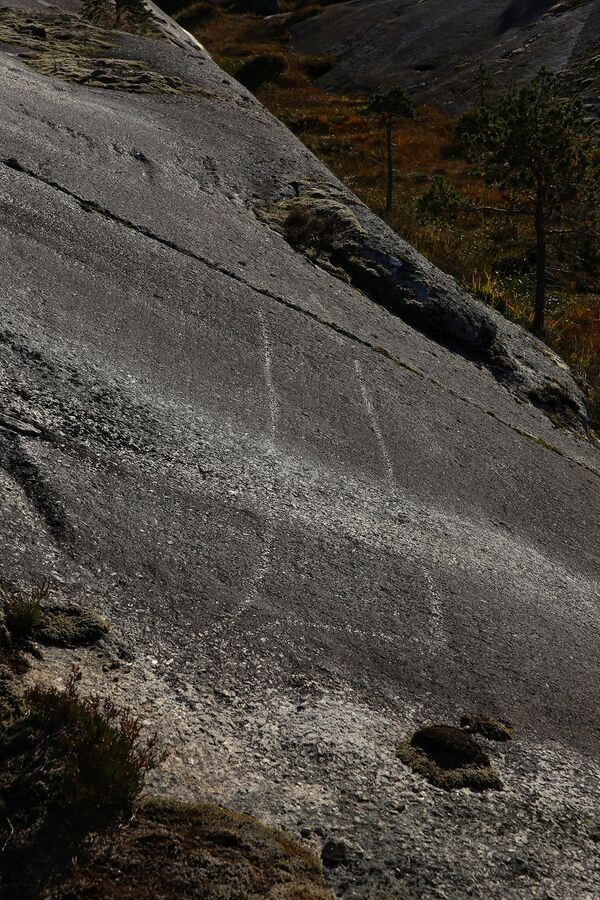 A petroglyph of a boat, which was discovered in northern Norway during the summer of 2017, is seen in this picture released on September 27, 2017 A petroglyph of a boat, which was discovered in northern Norway during the summer of 2017, is seen in this picture released on September 27, 2017 - Sputnik International