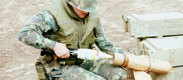 White Phosphorous mortar round - Sputnik International