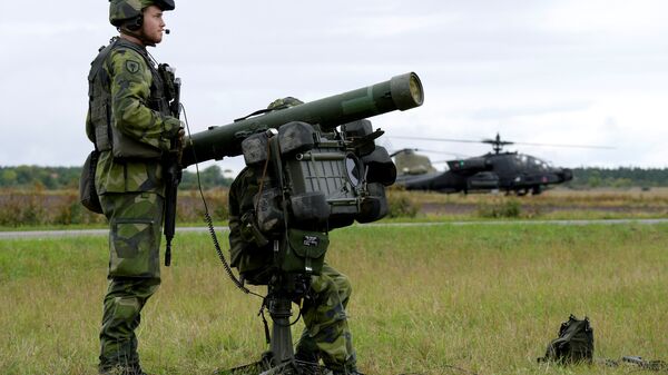 Swedish air defence practice for the first time against attack helicopters as part of the military exercise (File) - Sputnik International