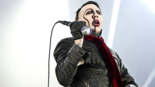Marilyn Manson performs at Riverbend Music Center on Aug. 8, 2015, in Cincinnati (File) - Sputnik International