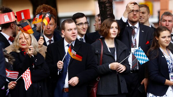 People at the German Unification Day celebrations in Mainz, Germany - Sputnik International
