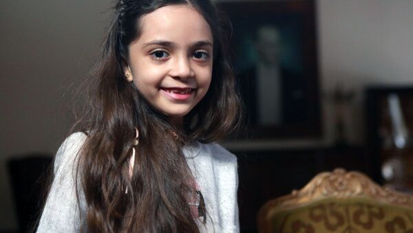 Syrian girl Bana al-Abed, known as Aleppo's tweeting girl, poses during an interview in Ankara, Turkey. (File) - Sputnik International