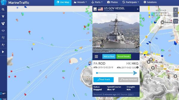 The USS Chaffee docked in Hong Kong. The USS Chaffee docked in Hong Kong. - Sputnik International