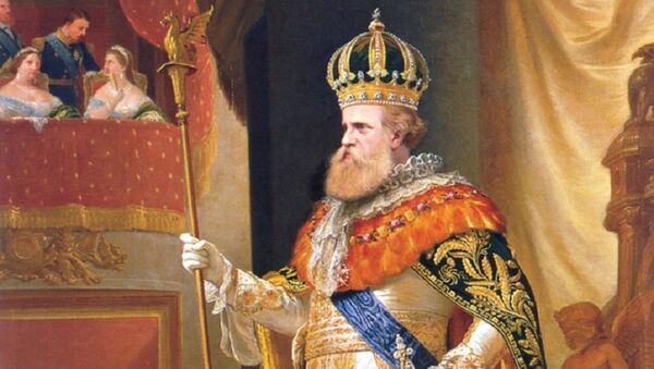 Emperor Pedro II of Brazil wearing the Imperial Regalia, by Pedro Américo - Sputnik International