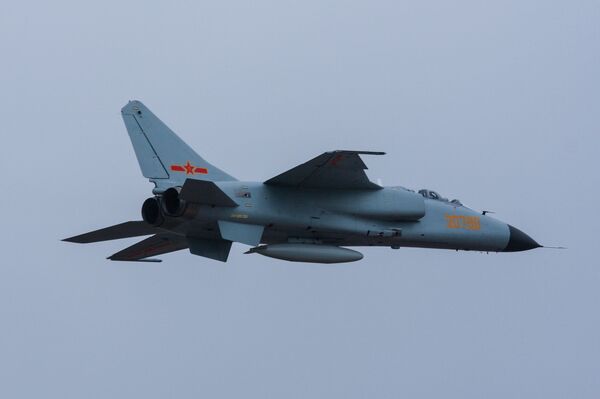 A Xian JH-7A fighter at Zhuhai Airshow 2008. (File) - Sputnik International