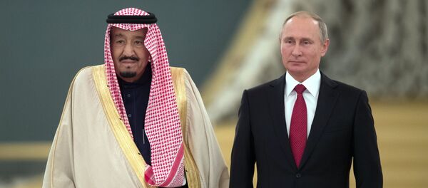 Russian President Vladimir Putin's talks with King Salman bin Abdulaziz Al Saud of Saudi Arabia Russian President Vladimir Putin's talks with King Salman bin Abdulaziz Al Saud of Saudi Arabia - Sputnik International