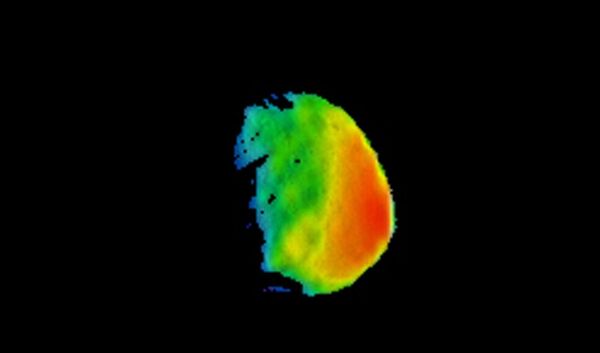This image combines two products from the first pointing at the Martian moon Phobos by the THEMIS camera on NASA's Mars Odyssey orbiter, on Sept. 29, 2017. This image combines two products from the first pointing at the Martian moon Phobos by the THEMIS camera on NASA's Mars Odyssey orbiter, on Sept. 29, 2017. - Sputnik International