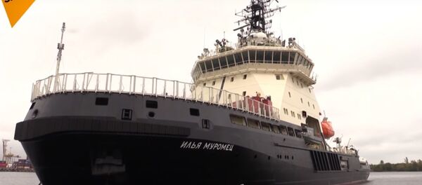 Russia's Ilya Muromets Icebreaker Sets Off For Sea Trial Russia's Ilya Muromets Icebreaker Sets Off For Sea Trial - Sputnik International
