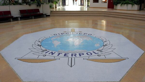 This Oct.16, 2007 file photo shows the entrance hall of Interpol's headquarters in Lyon, central France - Sputnik International