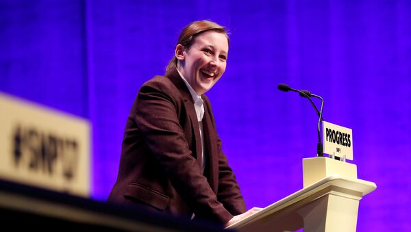 Member of Parliament, Mhairi Black speaks at the Scottish National Party (SNP) conference in Glasgow, Scotland - Sputnik International