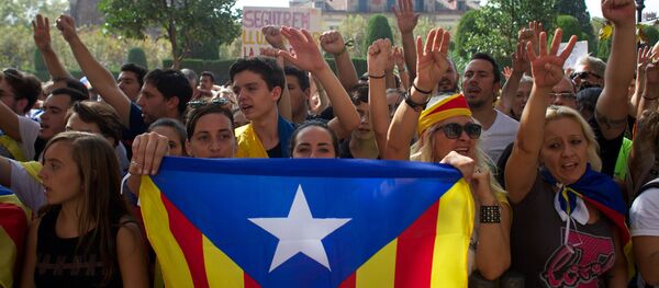 General strike in Barcelona in support of Catalan independence referendum - Sputnik International