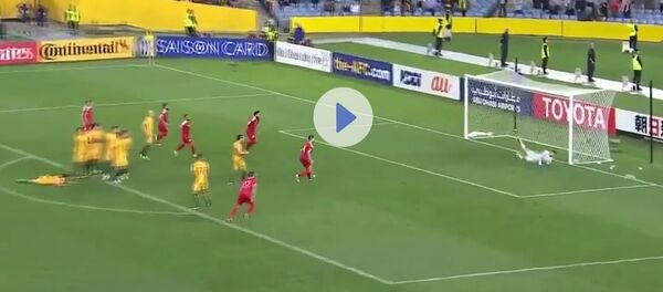 Hit the bar in the 121st minute by the Syrian football team Hit the bar in the 121st minute by the Syrian football team - Sputnik International