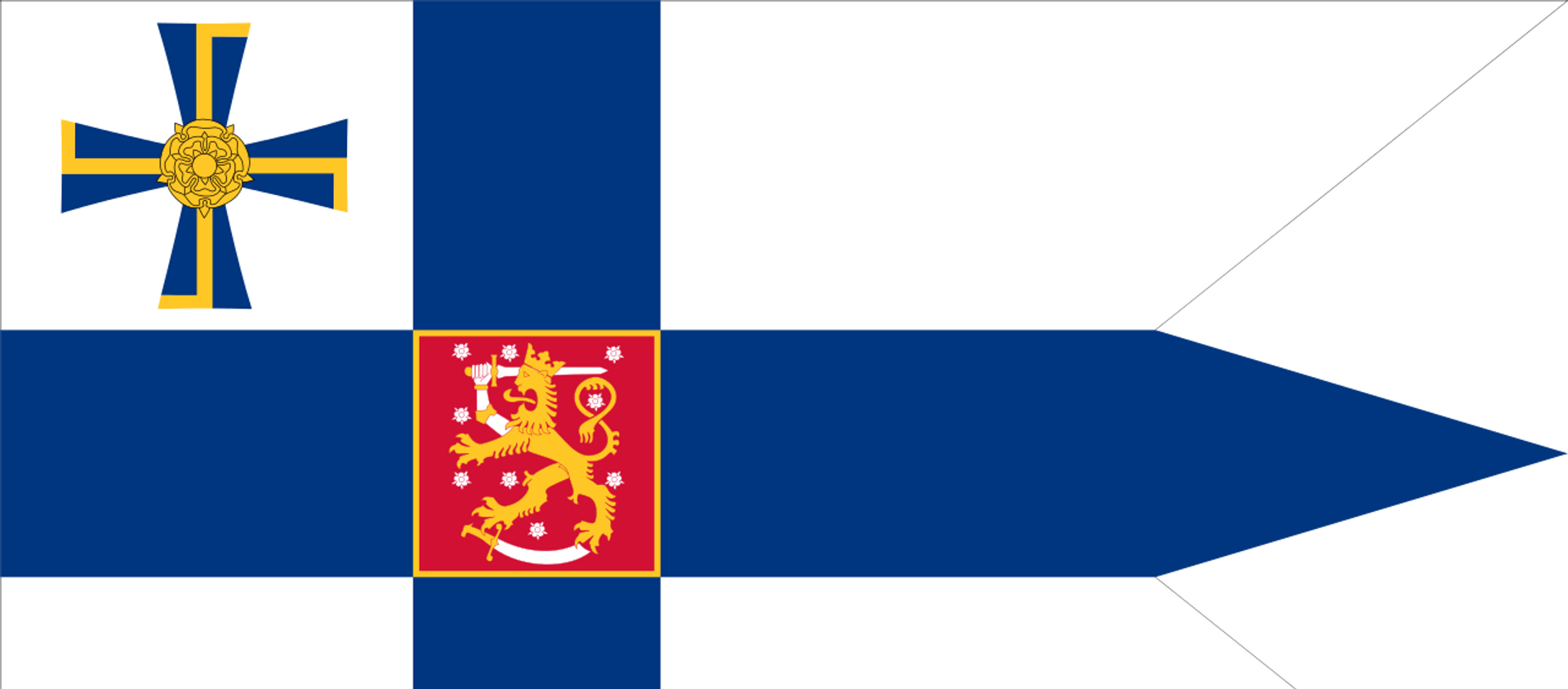 Swallow-tailed state flag for the president of the Republic of Finland - Sputnik International, 1920, 12.10.2017