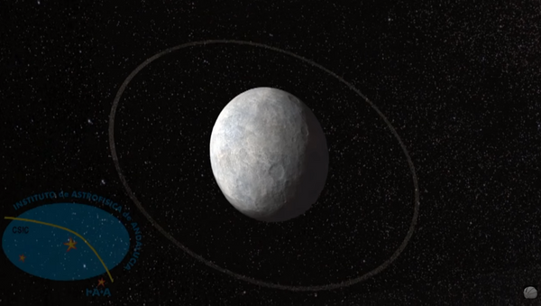 Artistic impression of Haumea's ring - Sputnik International