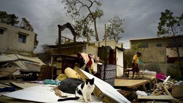 Разрушения после урагана Мария в городе Сан-Хуан, Пуэрто-Рико - Sputnik International