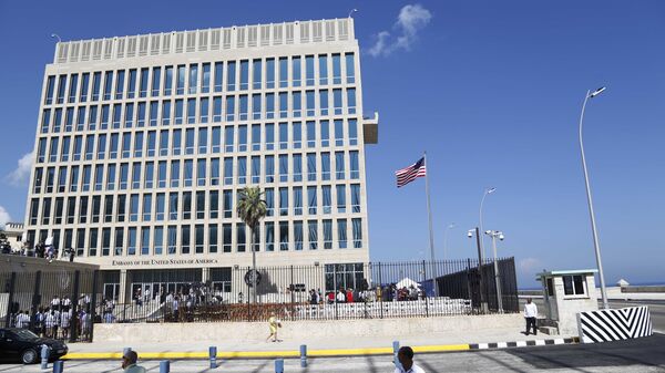 The United States flag flies at the newly-opened embassy in Havana, Cuba. (File) - Sputnik International