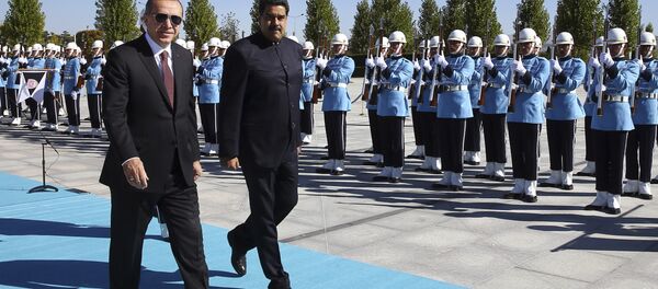 Nicolás Maduro, presidente de Venezuela, y Recep Tayyip Erdogan, presidente de Turquía, Ankara, 6 de octubre de 2017 - Sputnik International