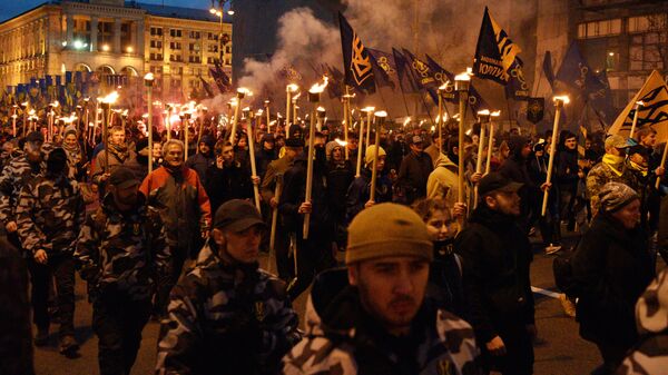 March of nationalists in Ukraine - Sputnik International