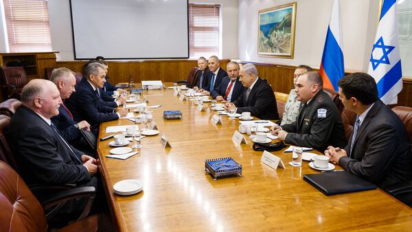 Israeli Prime Minister Benjamin Netanyahu met with the Russian Defense Minister Sergei Shoigu - Sputnik International