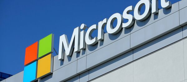 The Microsoft logo is shown on the Microsoft Theatre in Los Angeles, California, US on June 13, 2017. The Microsoft logo is shown on the Microsoft Theatre in Los Angeles, California, US on June 13, 2017. - Sputnik International