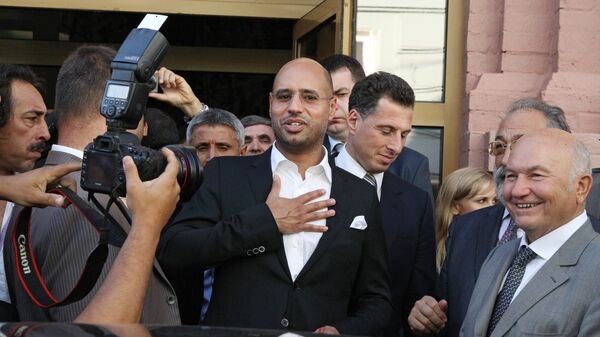 Saif al-Islam Gaddafi visits The Desert is Not Silent exhibition of Libya's ancient and contemporary art. File photo - Sputnik International