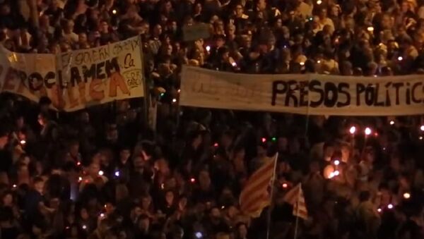 Rally In Barcelona In Support Of Catalan Politicians - Sputnik International