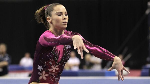 McKayla Maroney performs in the floor exercise during the women's senior division at the U.S. gymnastics championships on Friday, June 8, 2012, in St. Louis. - Sputnik International