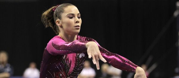 McKayla Maroney performs in the floor exercise during the women's senior division at the U.S. gymnastics championships on Friday, June 8, 2012, in St. Louis. - Sputnik International