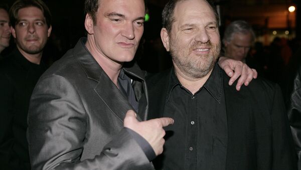 Director Quentin Tarantino, left, and Harvey Weinstein pose together at the after party for the premiere of Grindhouse in Los Angeles, on Monday, March 26, 2007 - Sputnik International